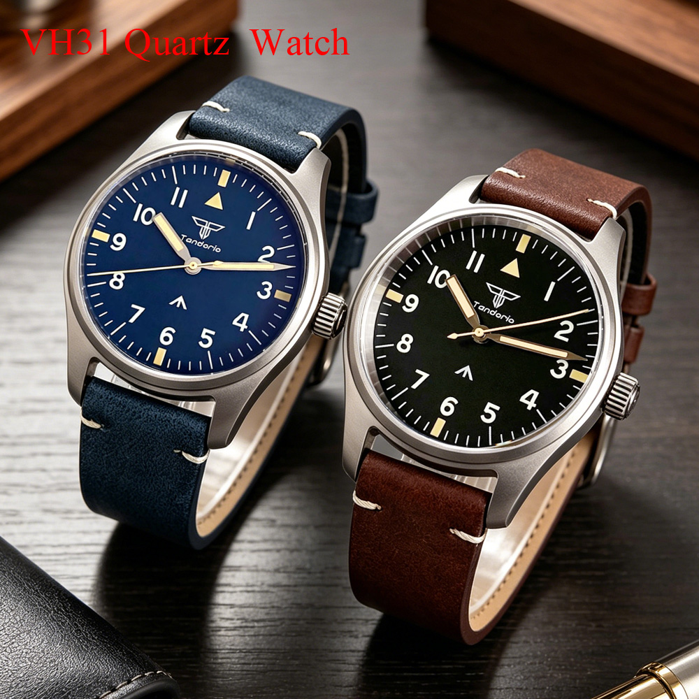 Vintage Watch Collecting - นาฬิกาข้อมือผู้ชาย Tandorio 39 มม. ตัวเรือนไทเทเนียม กระจกแซฟไฟร์