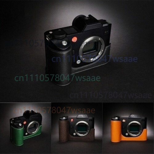 Camera Leather Case - 1 ชิ้น กระเป๋ากล้องหนังแท้ครึ่งใบสำหรับ Leica SL SL2