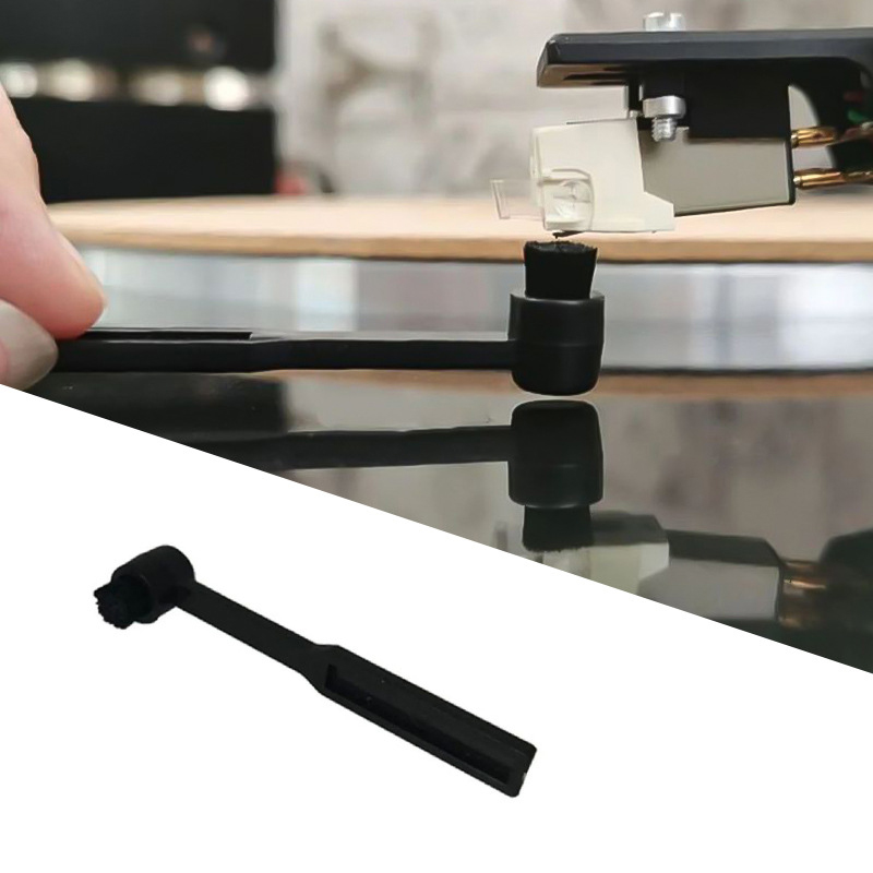 Vinyl Record Cleaner - แปรงสไตลัสตลับจานหมุนสำหรับเครื่องเล่นแผ่นเสียงแผ่นเสียงแผ่นเสียงแผ่นเสียงแผ่นเสียงแผ่นเสียงแปรงเข็มป้องกันไฟฟ้าสถิตย์ทำความสะอาดเข็ม