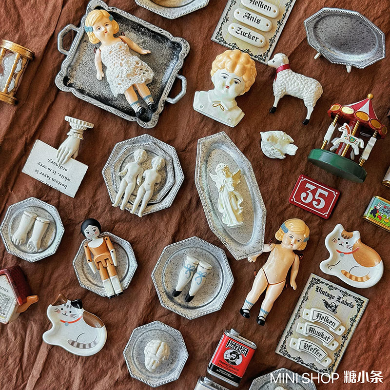 ชุดตุ๊กตาจิ๋วสไตล์วินเทจ ตุ๊กต - Vintage Toy Collector บทวิจารณ์และราคา