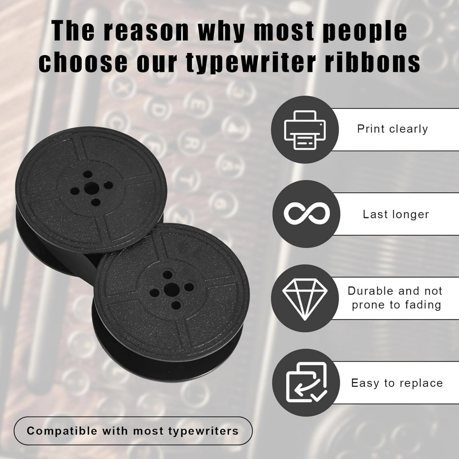 ริบบิ้นเครื่องพิมพ์ดีดอเนกประส - Typewriter Ribbon Roll บทวิจารณ์และราคา