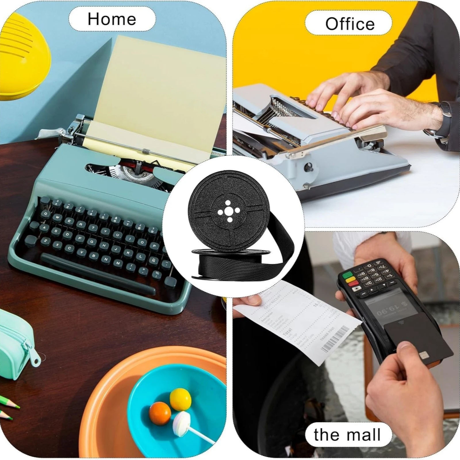 ริบบิ้นเครื่องพิมพ์ดีดอเนกประส - Typewriter Ribbon Roll บทวิจารณ์และราคา