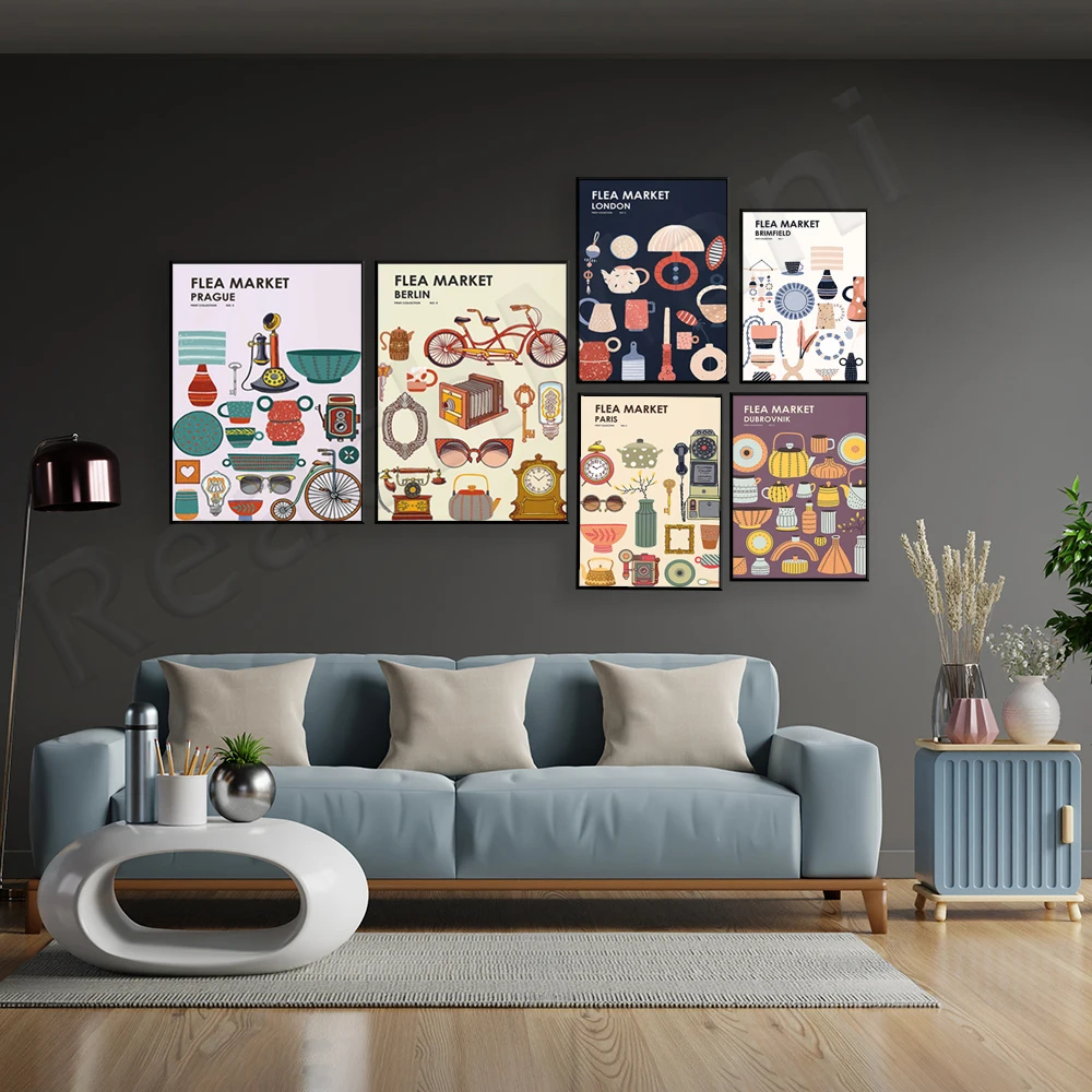 Flea Market Print Collection - - Vintage And Collectible Fair บทวิจารณ์และราคา