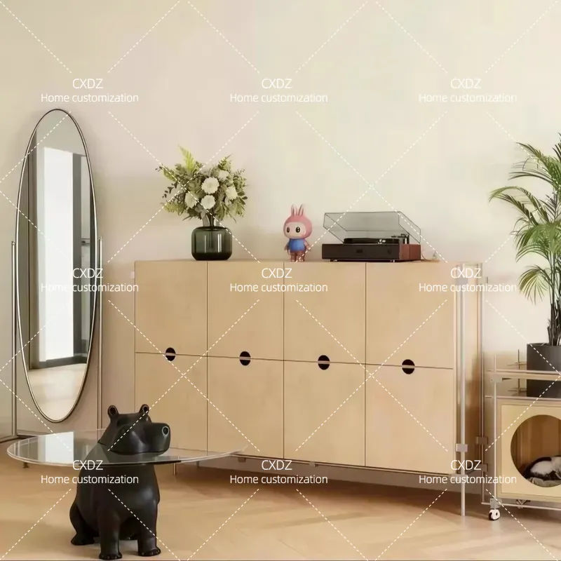 ตู้ข้างไม้เบิร์ชสไตล์เรโทรพร้อ - Vintage Collectible Glass บทวิจารณ์และราคา