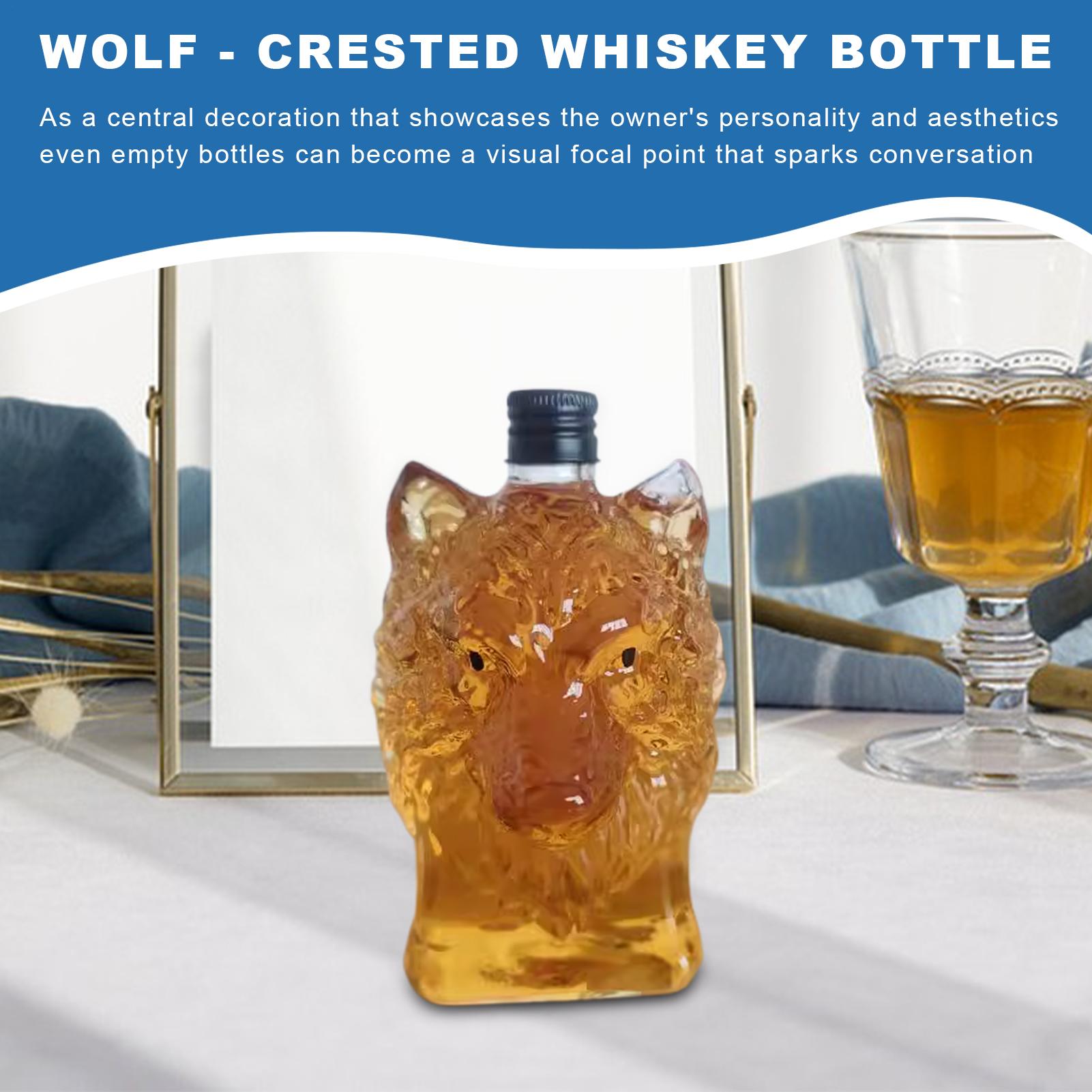 ขวดวิสกี้รูปหมาป่า แก้วไวน์ลาย - Vintage Collectible Bottles บทวิจารณ์และราคา