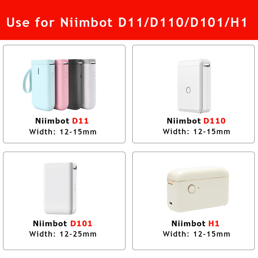 10 ม้วน NiiMBOT D110 D11 D101  - Typewriter Ribbon Roll บทวิจารณ์และราคา