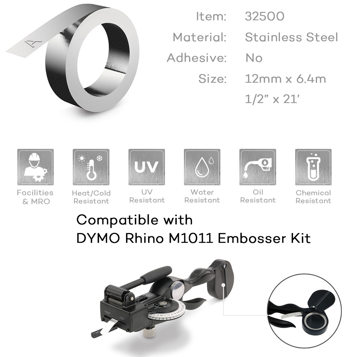 5/10/20/50ม้วนสำหรับ DYMO 3250 - Typewriter Ribbon Roll บทวิจารณ์และราคา