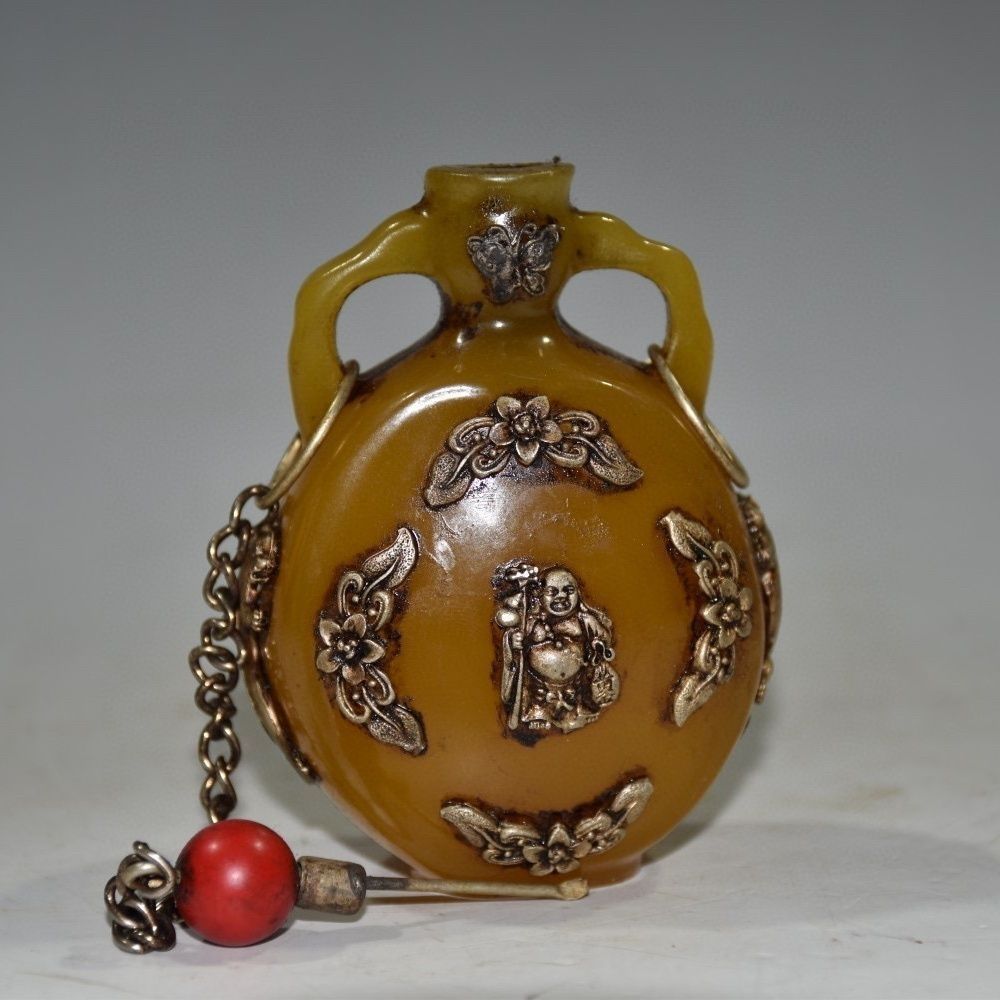 ขวดสูดดมอำพันแกะสลักแบบโบราณ ข - Vintage Collectible Bottles บทวิจารณ์และราคา