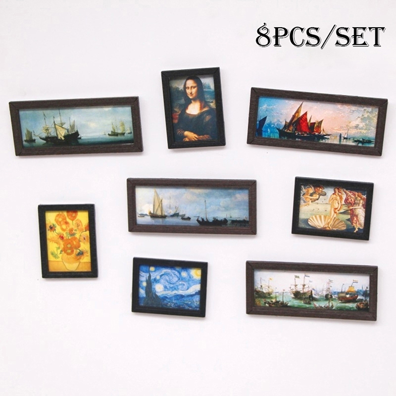 8 ชิ้น/เซ็ต 1:12 Dollhouse Min - Vintage Toy Collector บทวิจารณ์และราคา