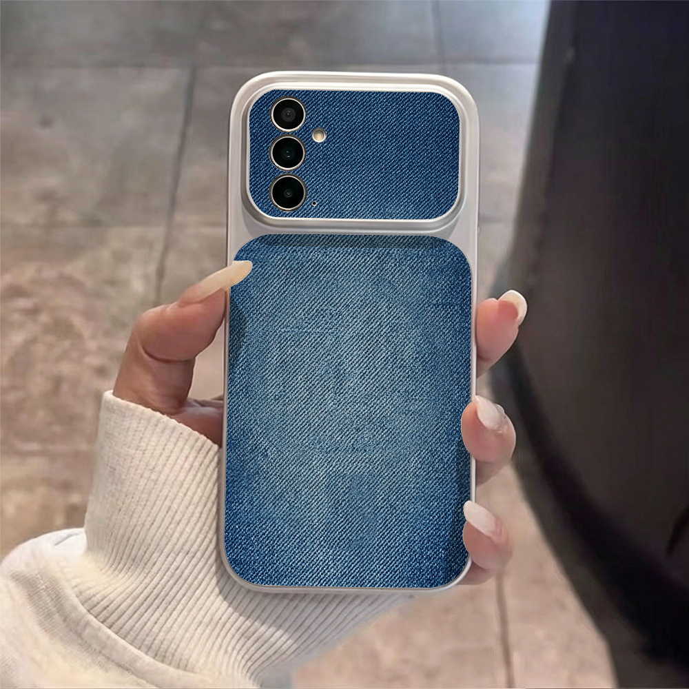 เคสโทรศัพท์หนัง PU สีน้ำเงินสไ - Camera Leather Case บทวิจารณ์และราคา